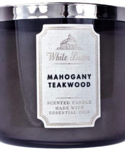 Bath & Body Works, White Barn 3-Wick Candle, Mahogany Teakwood – Absolute  Products Store